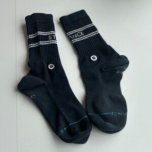 Stance Black and White Athletic Socks